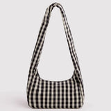 Baggu - Nylon Meringue Bag - Black & Cream Gingham