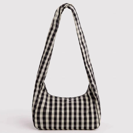 Baggu - Nylon Meringue Bag - Black & Cream Gingham | Scout & Co