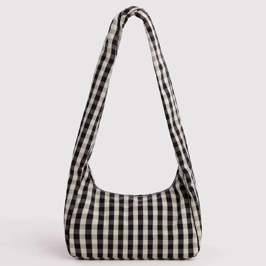 Baggu - Nylon Meringue Bag - Black & Cream Gingham