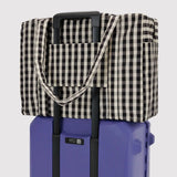 Baggu - Cloud Carry-On bag - Black & Cream Gingham | Scout & Co