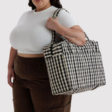 Baggu - Cloud Carry-On bag - Black & Cream Gingham | Scout & Co