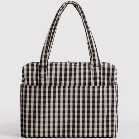 Baggu - Cloud Carry-On bag - Black & Cream Gingham | Scout & Co
