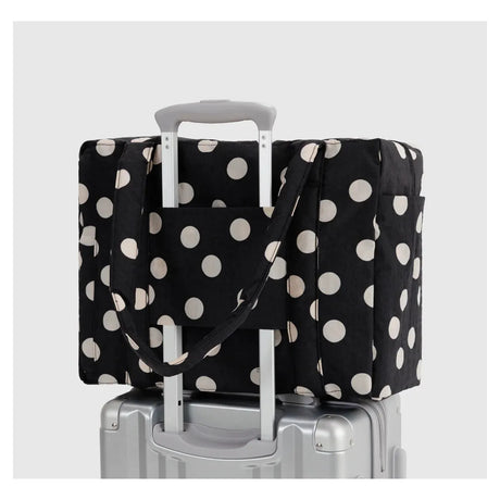 Baggu - Small Cloud Carry-On bag - Black & Cream Polka Dot | Scout & Co