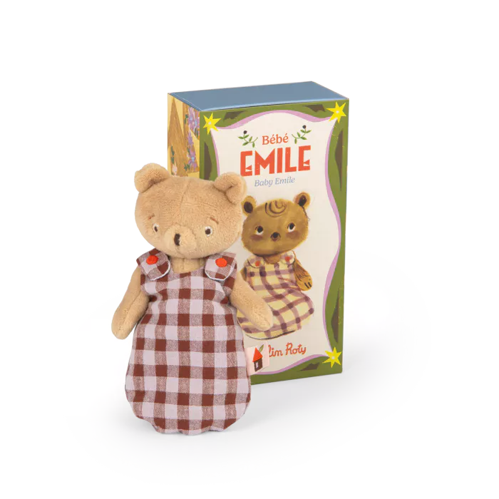 Moulin Roty - Les Minouchkas - Baby Emile the bear soft toy | Scout & Co