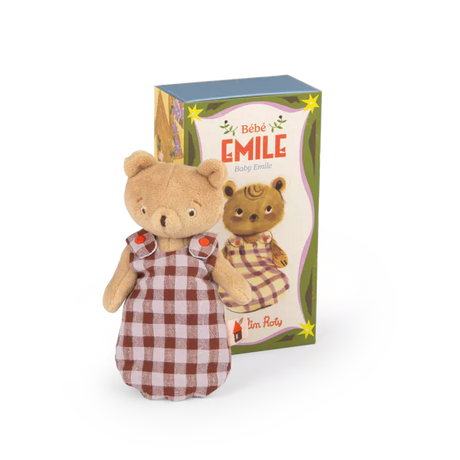 Moulin Roty - Les Minouchkas - Baby Emile the bear soft toy | Scout & Co