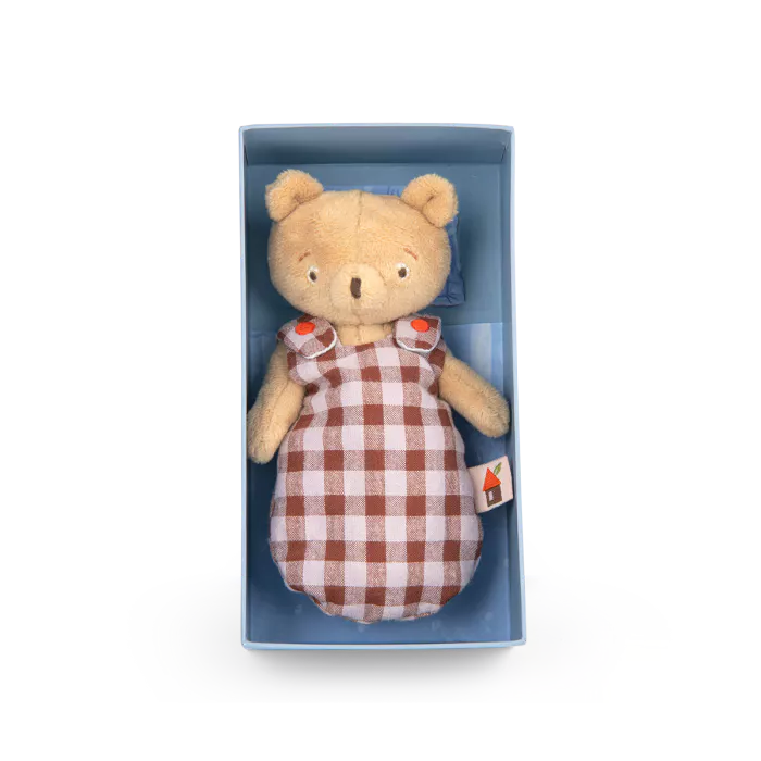 Moulin Roty - Les Minouchkas - Baby Emile the bear soft toy | Scout & Co