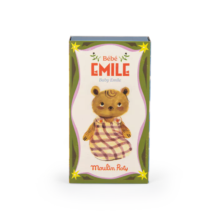 Moulin Roty - Les Minouchkas - Baby Emile the bear soft toy | Scout & Co