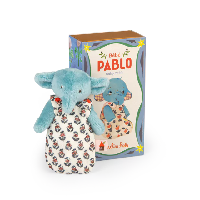 Moulin Roty - Les Minouchkas - Baby Pablo the elephant soft toy | Scout & Co