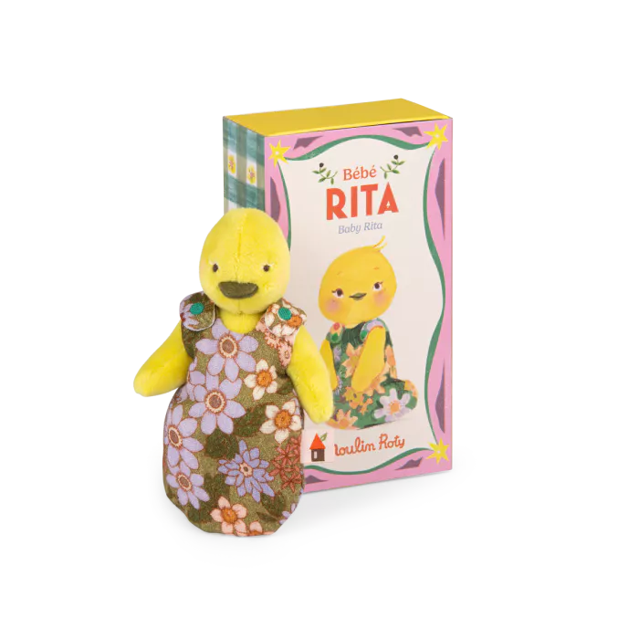 Moulin Roty - Les Minouchkas - Baby Rita the duck soft toy | Scout & Co