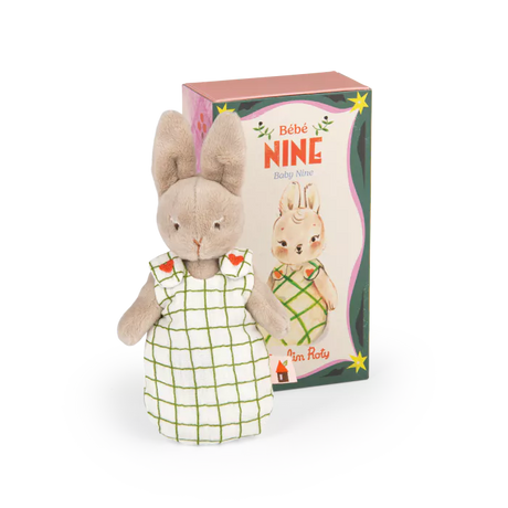 Moulin Roty - Les Minouchkas - Baby Nine the rabbit soft toy | Scout & Co