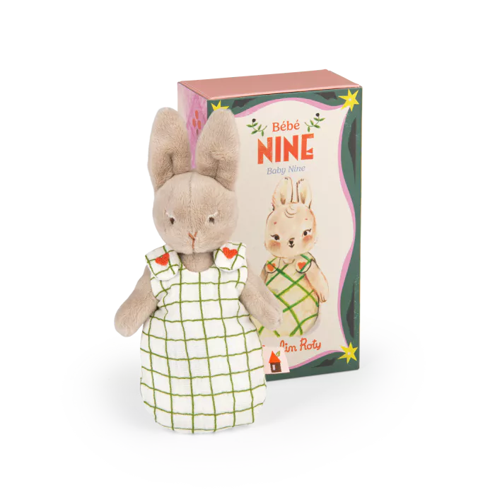 Moulin Roty - Les Minouchkas - Baby Nine the rabbit soft toy | Scout & Co