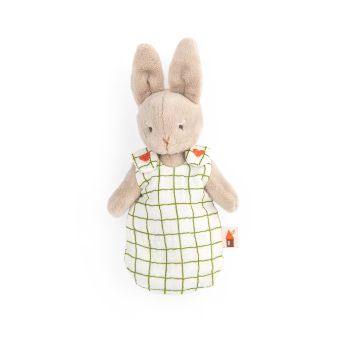 Moulin Roty - Les Minouchkas - Baby Nine the rabbit soft toy | Scout & Co