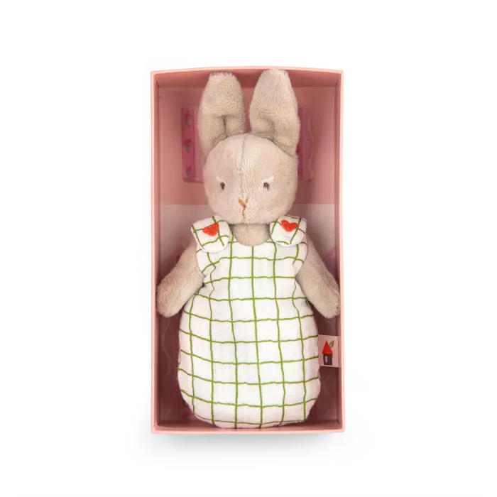 Moulin Roty - Les Minouchkas - Baby Nine the rabbit soft toy | Scout & Co