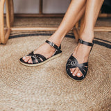Saltwater Boardwalk Sandals - Black - Adult | Scout & Co