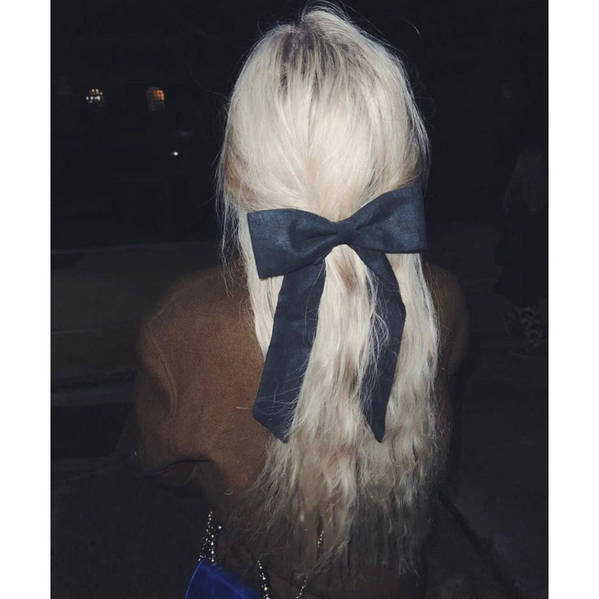 Thread Maker x Scout & Co - Linen hair bow - adult - Black | Scout & Co