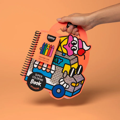 OMY - Super colouring & stickers book - Yummy | Scout & Co