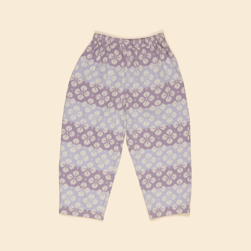 Apolina - Cara Curve jersey trousers - Icelandic Poppy Jacquard | Scout & Co