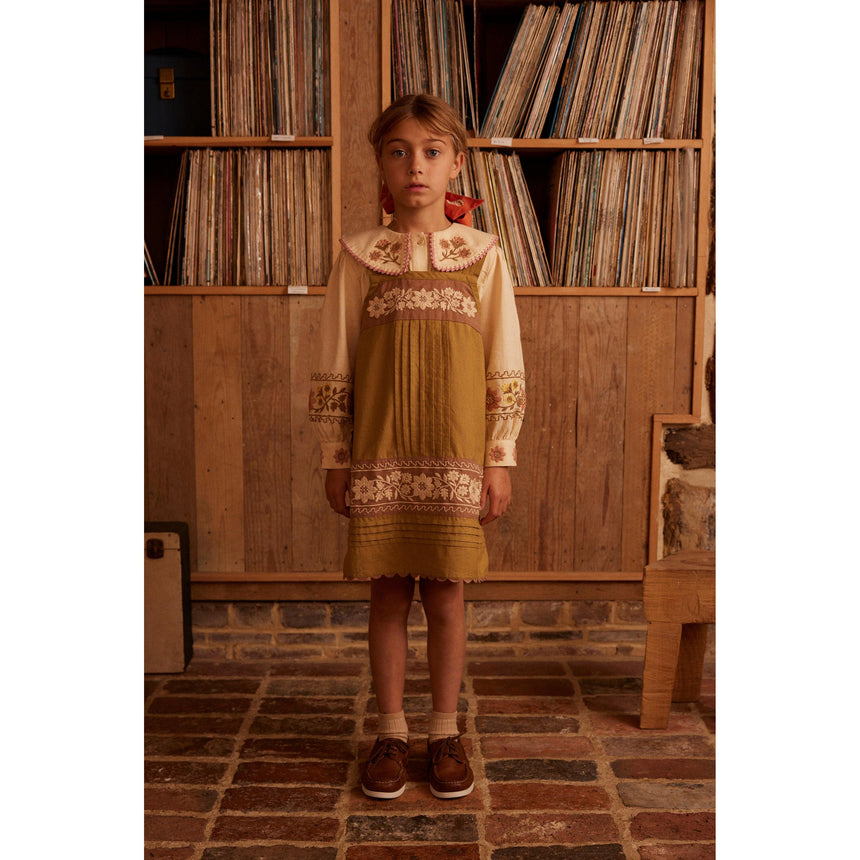 Apolina - Carlotta embroidered blouse - Cashew | Scout & Co