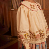Apolina - Carlotta embroidered blouse - Cashew | Scout & Co