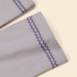 Apolina - Casey embroidered hem jeans - Lilac Grey | Scout & Co