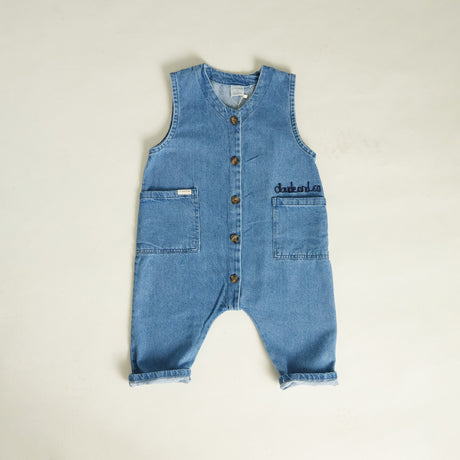 Claude & Co - Wren sleeveless denim overall | Scout & Co