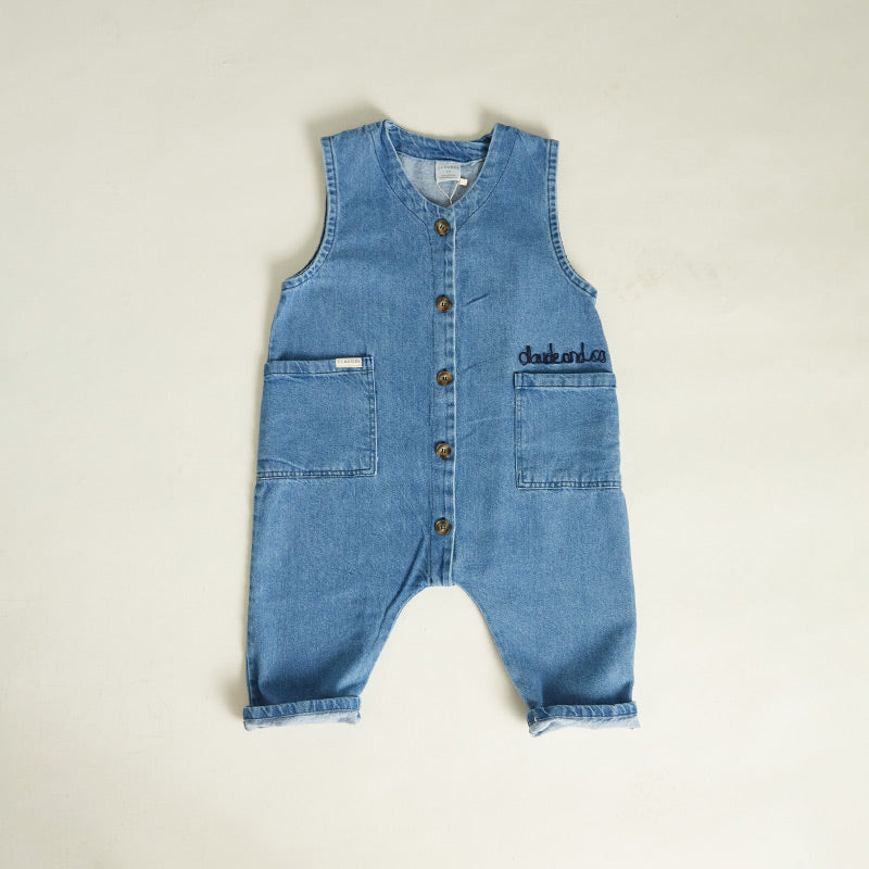 Claude & Co - Wren sleeveless denim overall | Scout & Co