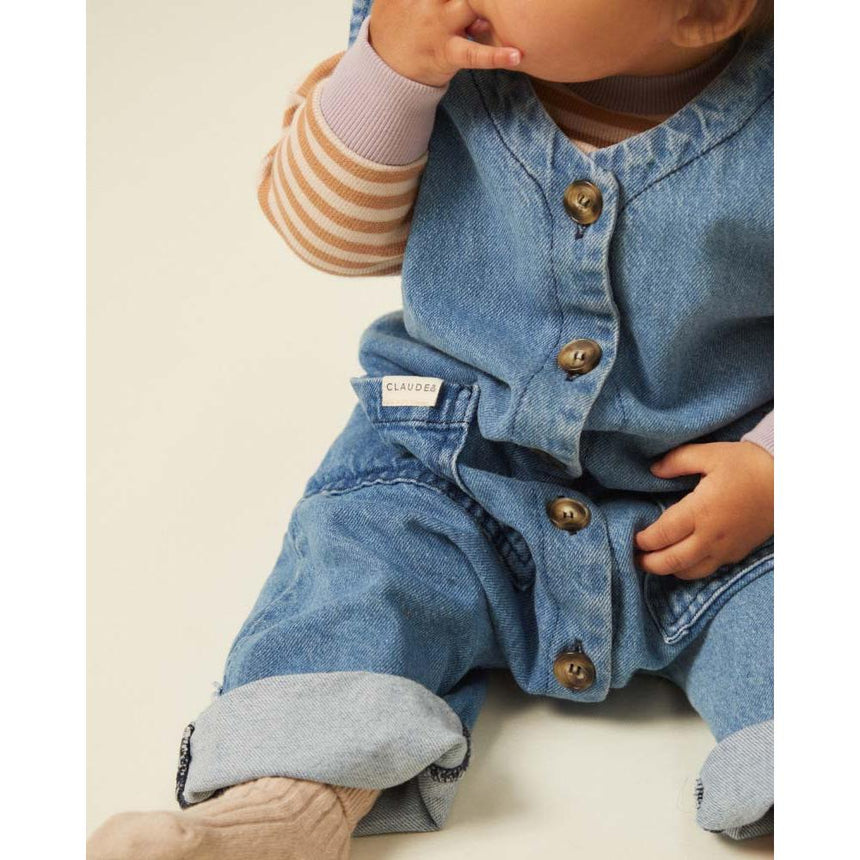 Claude & Co - Wren sleeveless denim overall | Scout & Co