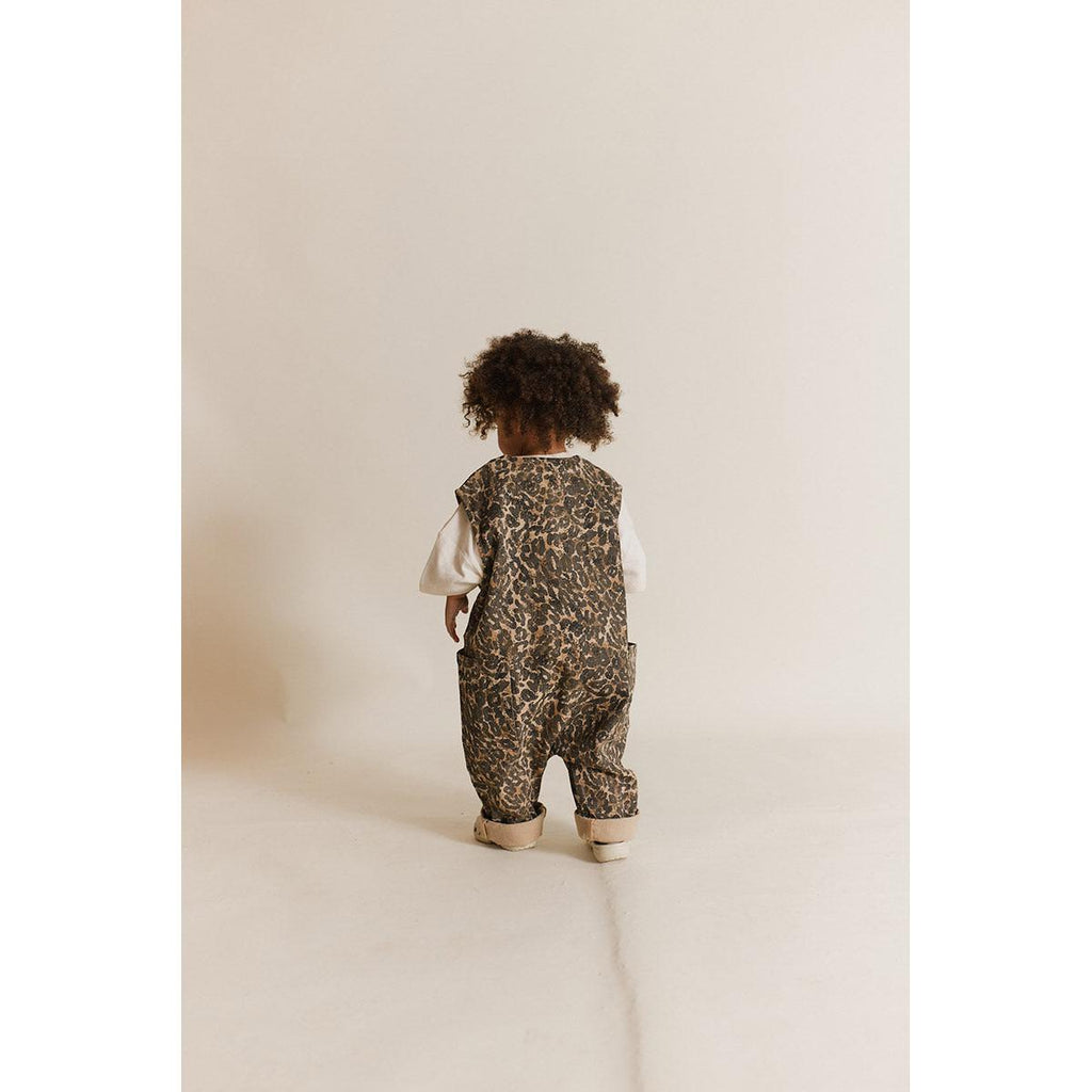 Claude & Co - Wren sleeveless overall - leopard print | Scout & Co