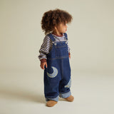 Claude & Co - Blythe indigo denim patch dungarees | Scout & Co