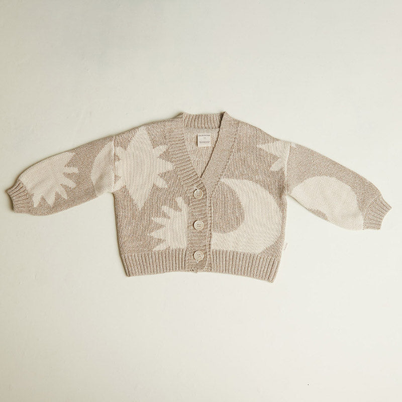 Claude & Co - Abstract Neutral moon star cardigan | Scout & Co