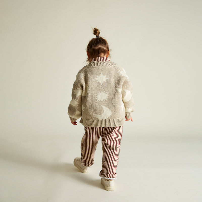 Claude & Co - Abstract Neutral moon star cardigan | Scout & Co