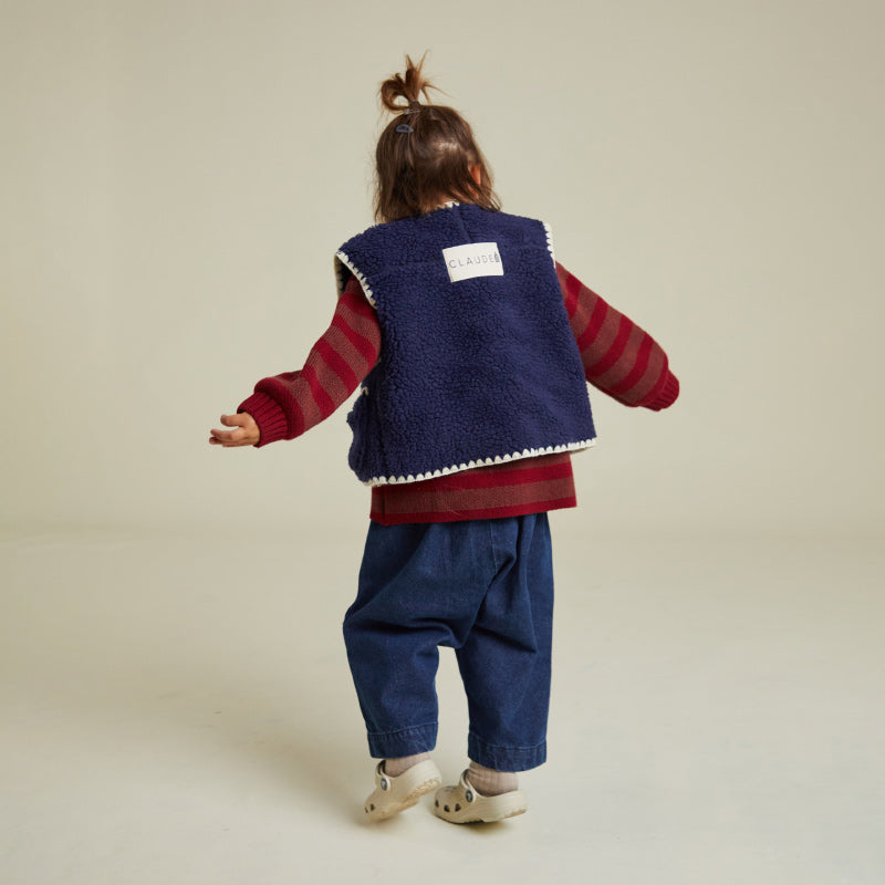 Claude & Co - Amos midnight folk gilet | Scout & Co