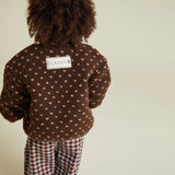 Claude & Co - Drew chocolate spot borg jacket | Scout & Co