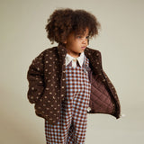 Claude & Co - Drew chocolate spot borg jacket | Scout & Co