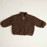 Claude & Co - Drew chocolate spot borg jacket | Scout & Co