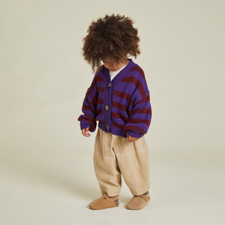 Claude & Co - Eben purple stripe cardigan | Scout & Co