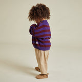Claude & Co - Eben purple stripe cardigan | Scout & Co