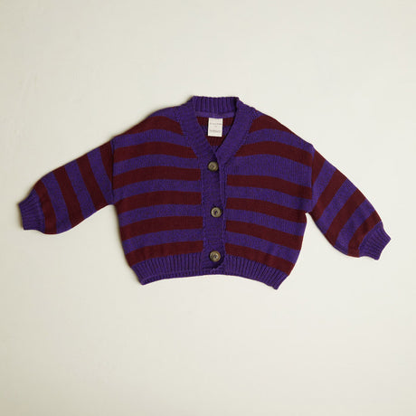 Claude & Co - Eben purple stripe cardigan | Scout & Co