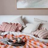 TBCo - Square Cotton Cushion Cover in Pink Stripe | Scout & Co