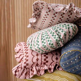 TBCo - Square Cotton Cushion Cover in Pink Stripe | Scout & Co