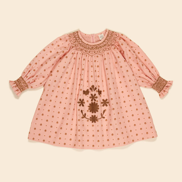 Apolina - Cece smock dress - Meadow Calico Ribbon | Scout & Co