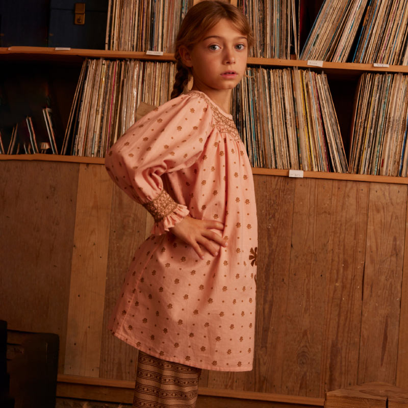 Apolina - Cece smock dress - Meadow Calico Ribbon | Scout & Co