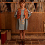 Apolina - Cece smock dress - Tablecheck Marine | Scout & Co