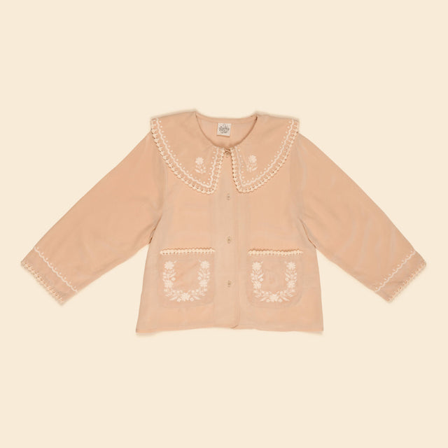 Apolina - Clara silk blouse - Dried Rose | Scout & Co