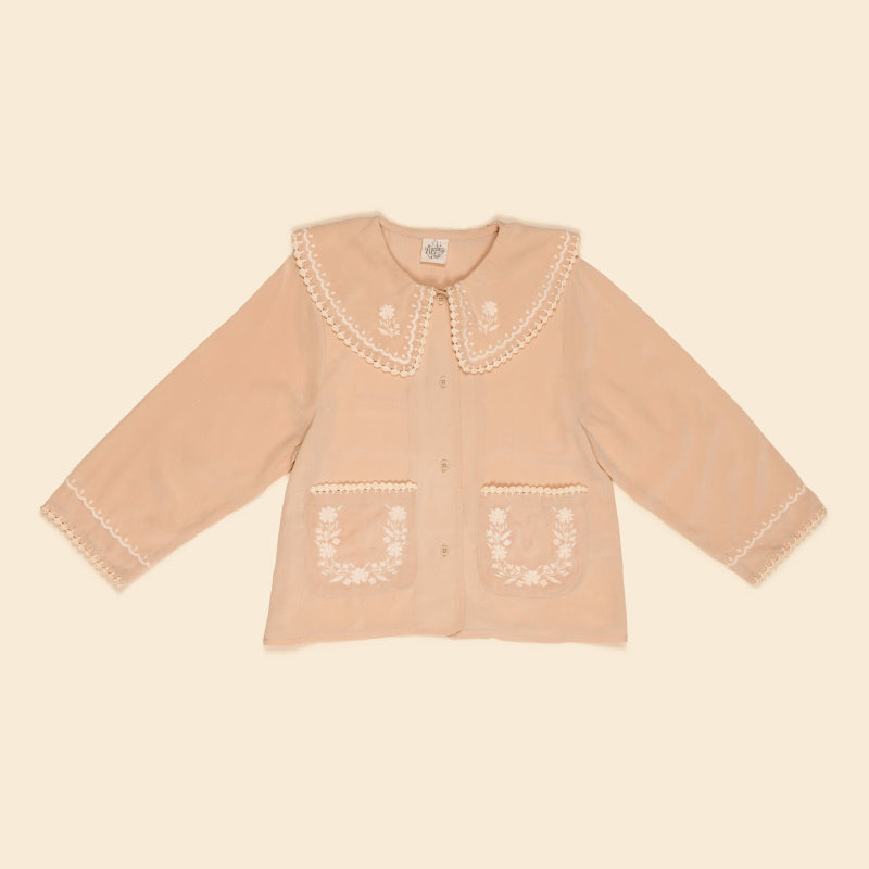 Apolina - Clara silk blouse - Dried Rose | Scout & Co