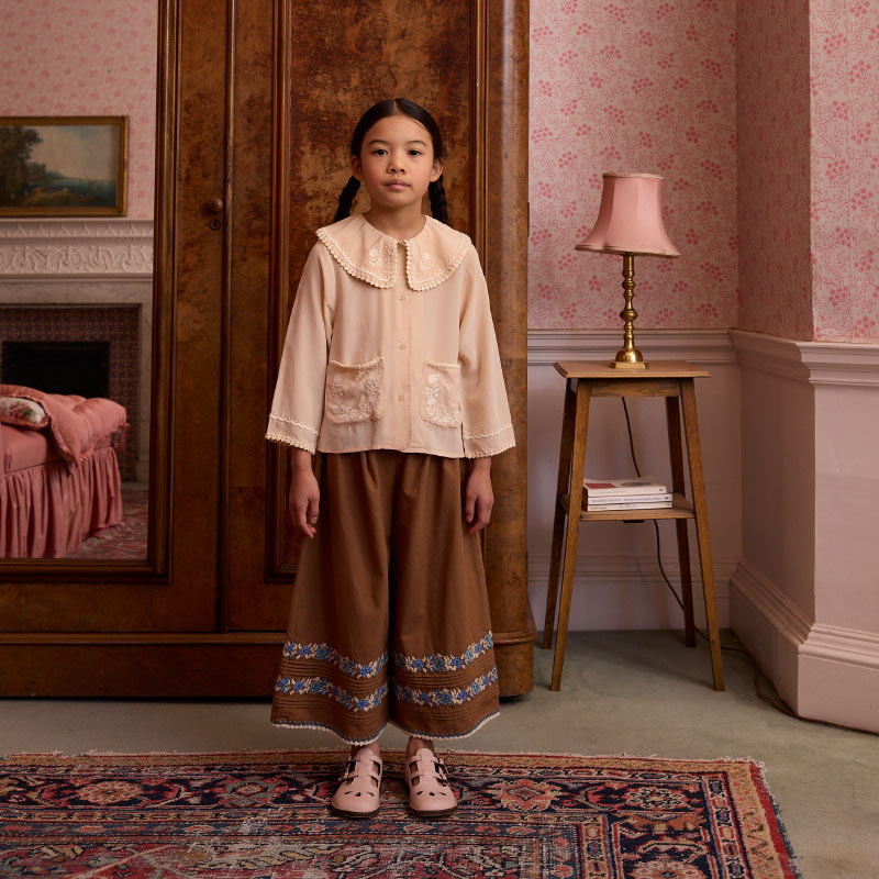 Apolina - Clara silk blouse - Dried Rose | Scout & Co
