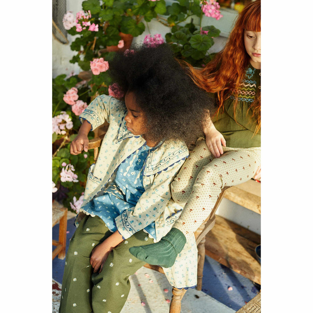 Apolina - Clara shirt dress - Pansy Garden Willow | Scout & Co