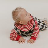 Claude & Co - Bobbi collar - Crimson stripe
