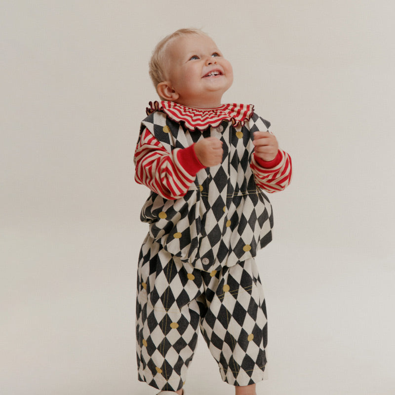 Claude & Co - Rex harlequin spot trousers