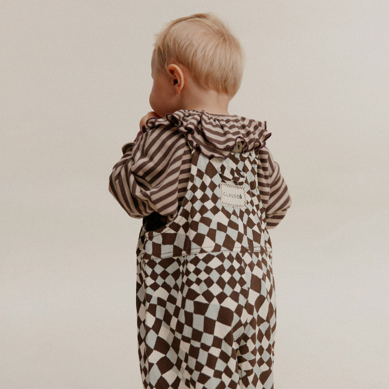 Claude & Co - Blythe dungarees - Warped checkerboard